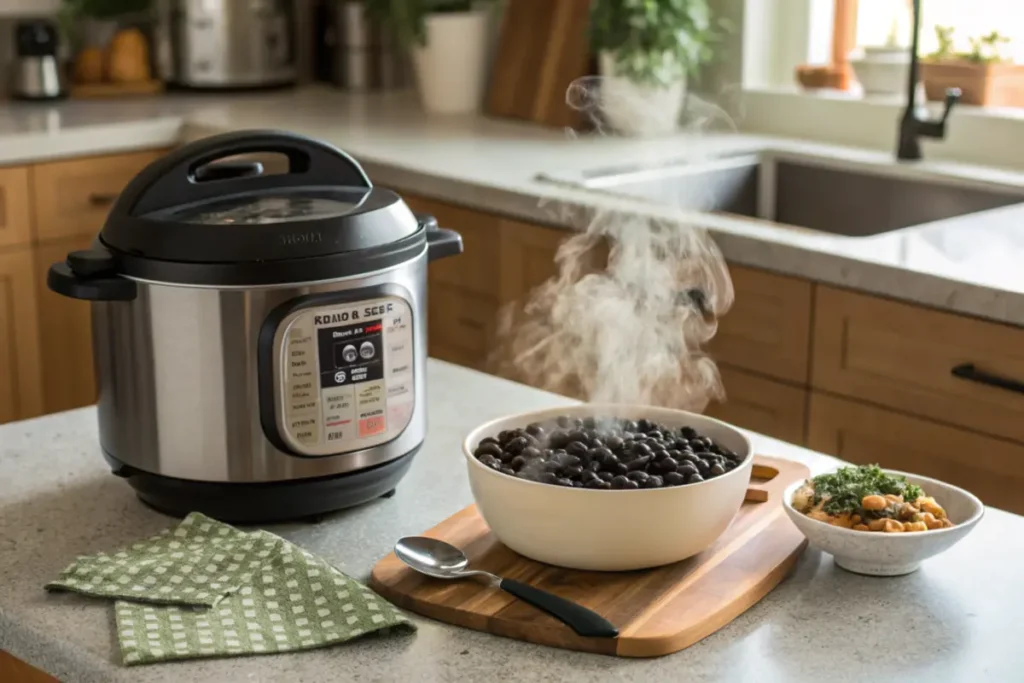 Instant Pot cooking black beans without soaking