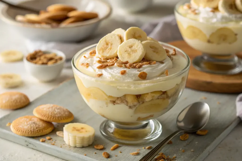 Delicious serving of not your mama's banana pudding