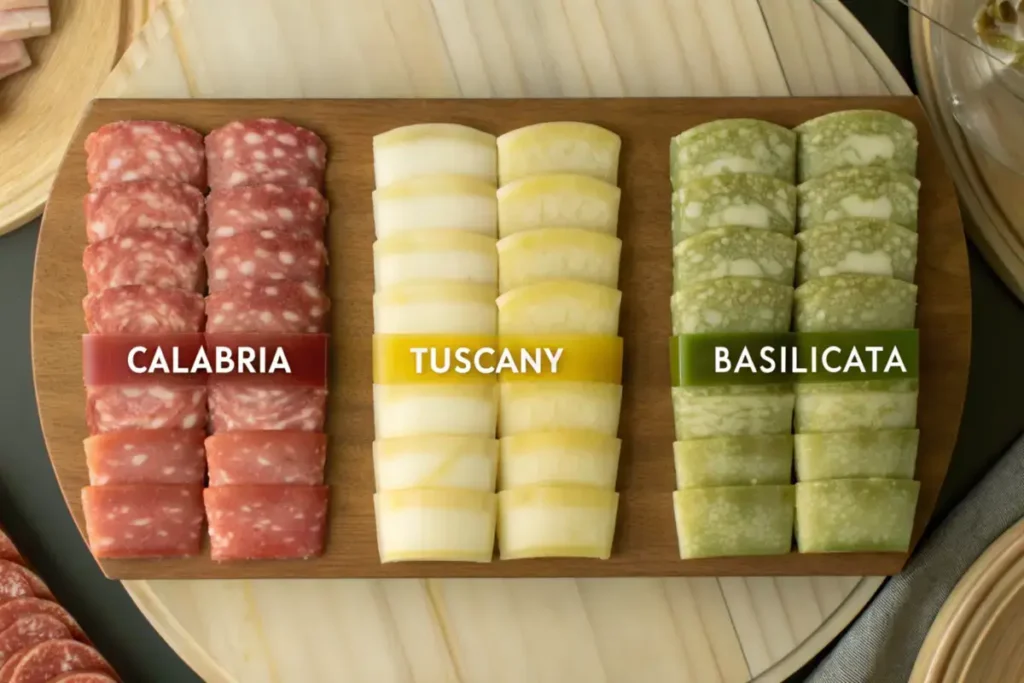 Regional varieties of cured sausage