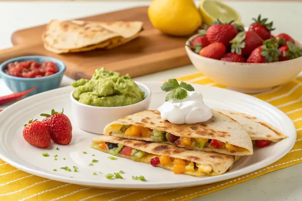 Breakfast Quesadilla Presentation