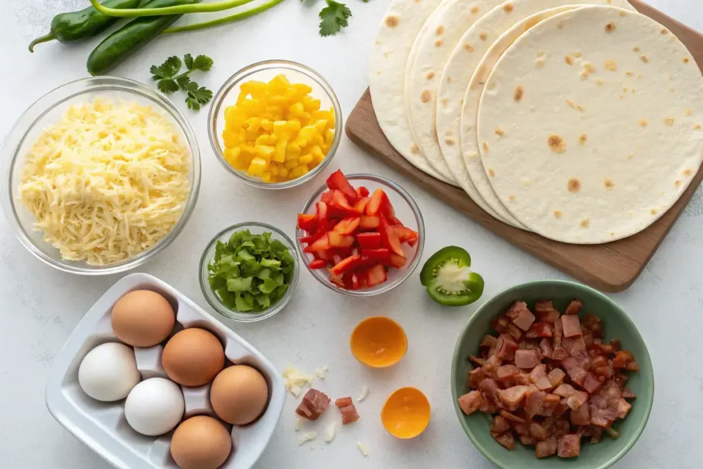 Breakfast Quesadilla Ingredients