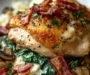 Smothered Chicken with Creamed Spinach Bacon and Mushrooms: An Amazing Ultimate Recipe